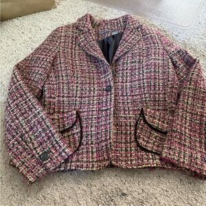 Liz Claiborne Multicolor Tweed Blazer